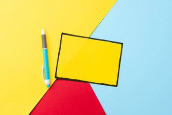 色彩斑斓的类积极的思考有创意的的想法灵感快乐的沉思明亮的活泼的工作场所设计浮华的办公室集合笔记本