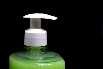 自动售货机绿色液体肥皂关闭