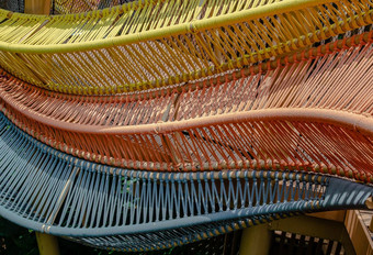 编织色彩斑斓的绳子软灵活的绳子合适的户外美丽的<strong>棉花</strong>绳子编织有序的的方式