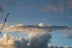 美丽的蓝色的天空云背景天空云天空云