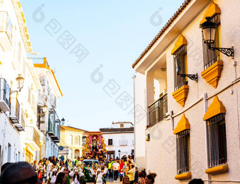 velez-malaga西班牙1月游行场合主显节假期安达卢西亚主显节庆祝马拉加省假期一天
