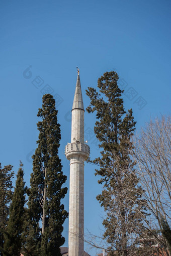 尖塔奥斯曼帝国风格清真寺