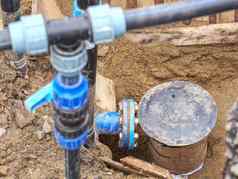 聚氯乙烯水管土壤水系统家庭房子