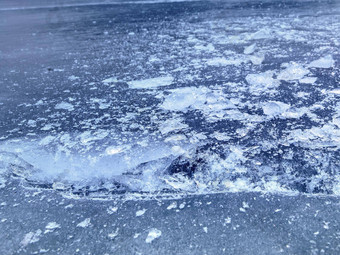 冰浮冰压碎冰黑暗冻平地面闪亮的压碎冰
