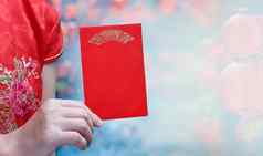 红色的信封中国人一年hongbao普通话假期特殊的场合