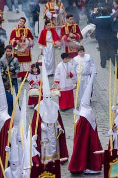 velez-malaga西班牙3月人参与队伍神圣的周西班牙语城市