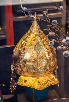 装饰金属头盔勇士土耳其奥斯曼帝国时间