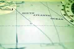 空气导航地图南大西洋海洋
