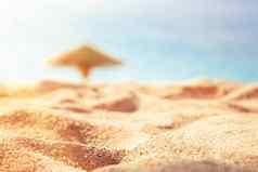 海滩沙子夏季旅行海景假期夏天假期概念