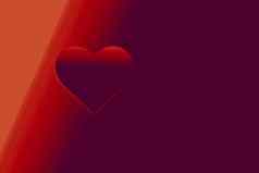 情人节一天背景红色的心形状爱概念