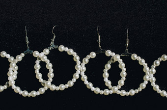 珍珠腕带手镯白色海珍珠