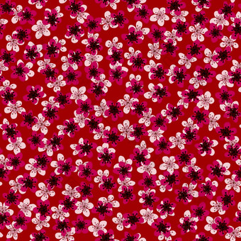 无缝的模式开花日本樱桃樱花织物包装壁纸纺织装饰设计邀请打印礼物包装制造业大马哈鱼樱红色花红色的背景