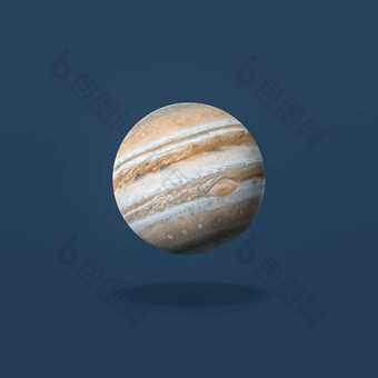 木星地球蓝色的背景