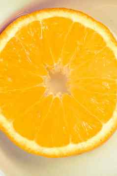 视图多汁的成熟的减少橙色水果