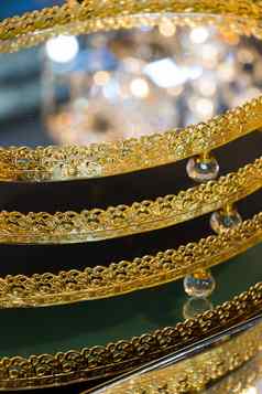 奥斯曼帝国土耳其传统的装饰手工制作的托盘