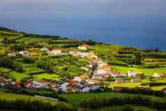 视图石头村东北海岸为什么米格尔岛亚速尔葡萄牙视图石头村皮科巴尔托洛梅乌东北海岸为什么米格尔岛亚速尔葡萄牙
