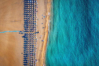空中拍摄美丽的绿松石海滩falasarnafalassarna克里特岛希腊视图著名的天堂桑迪深绿松石海滩falasarnafalassarna北西克里特岛岛希腊
