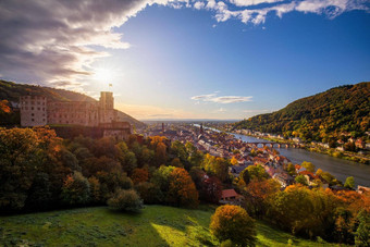 具有里程碑意义的美丽的海德堡<strong>小镇</strong>Neckar河德国海德堡<strong>小镇</strong>著名的卡尔西奥多桥海德堡城堡海德堡德国