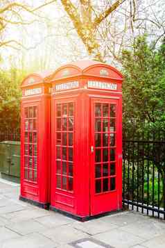 红色的电话盒子街历史体系结构伦敦