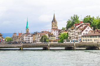 苏黎世瑞士视图历史小镇建筑主要铁路火车站苏黎世中央火车站瑞士体系结构旅行目的地