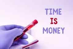 概念上的显示时间钱词写的事情很快可能浪费时间展示医疗样品实验室测试病毒医学
