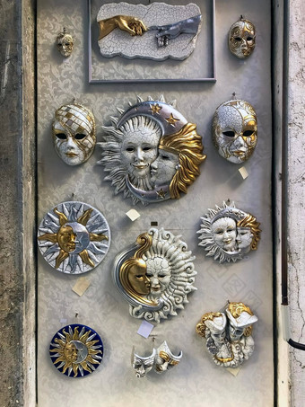 威尼斯狂欢节<strong>面具</strong>墙商店威尼斯葡萄园意大利