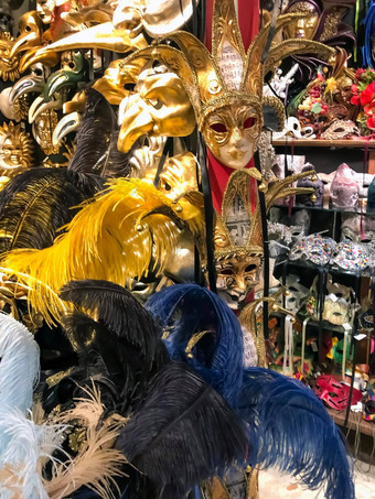 威尼斯狂欢节<strong>面具</strong>墙商店威尼斯葡萄园意大利