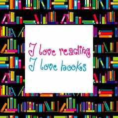 爱书爱阅读概念