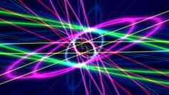 发光的原子结构光环