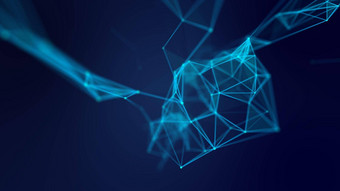 摘要几何蓝色的连接背景人工情报科技医疗概念网络网络技术背景