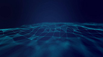 摘要几何蓝色的连接背景人工情报科技医疗概念网络网络技术背景