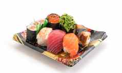 混合寿司集日本食物