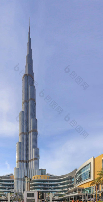 迪拜<strong>阿联酋</strong>12月迪拜塔哈利法塔体系结构建筑迪拜天际线空中视图曼联阿拉伯<strong>阿联酋</strong>航空公司城市