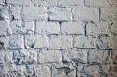 摘要饱经风霜的纹理染色粉刷光灰色的岁的油漆白色砖墙背景农村房间