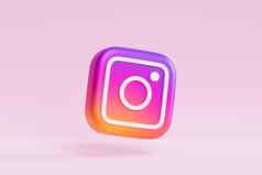 梅利托波尔乌克兰新浪微博标志图标摄影社会媒体应用程序粉红色的米色背景渲染