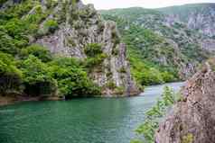 旅游自然景点马其顿妈妈峡谷旅行