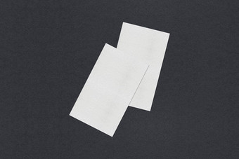 空白白色业务卡模型栈灰色变形纸背景