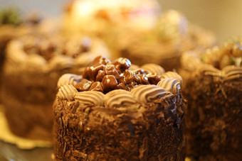 巧克力芯片单糕点粉状的产品面包店面包店