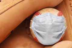 科维德体育概念棒球手套外科手术面具