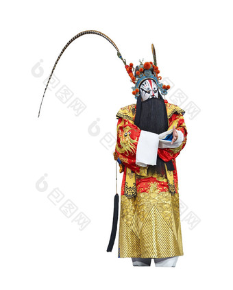 中国人传统的歌剧演员戏剧服装