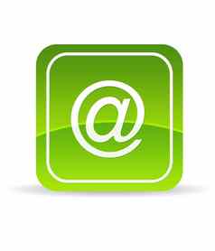 绿色电子邮件图标