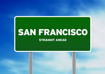 三旧金山<strong>高速公路</strong>标志