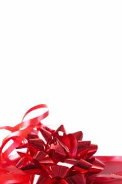 红色的礼物盒子弓