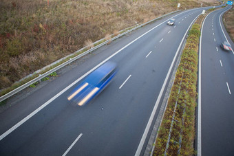 <strong>高速公路</strong>交通运动模糊卡车<strong>高速公路高速公路</strong>