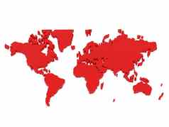 红色的地图