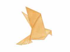 色彩斑斓的折纸鸟使回收纸