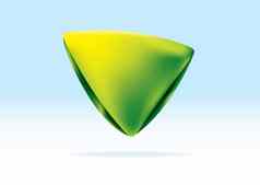 有机绿色三角形