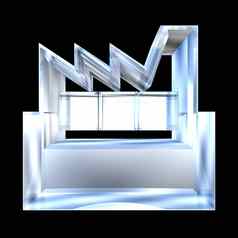 制造商建筑图标白色背景玻璃