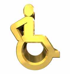 通用轮椅象征黄金