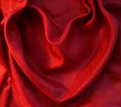 红色的心优雅的红色的丝绸背景